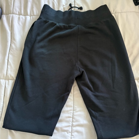 Nike Black Sweatpants with White Logo - Picture 3 of 4
